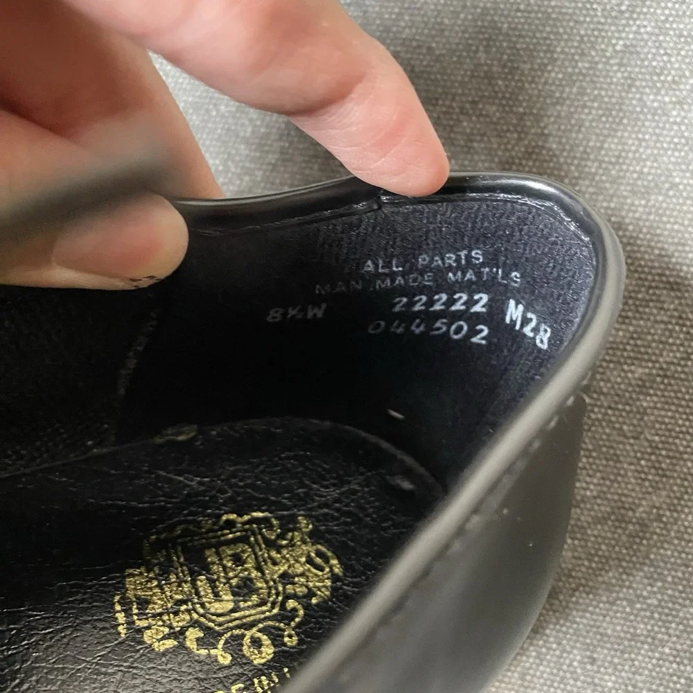 Vintage JB Cap Toe Derby Dress Shoe 8.5W Black USA